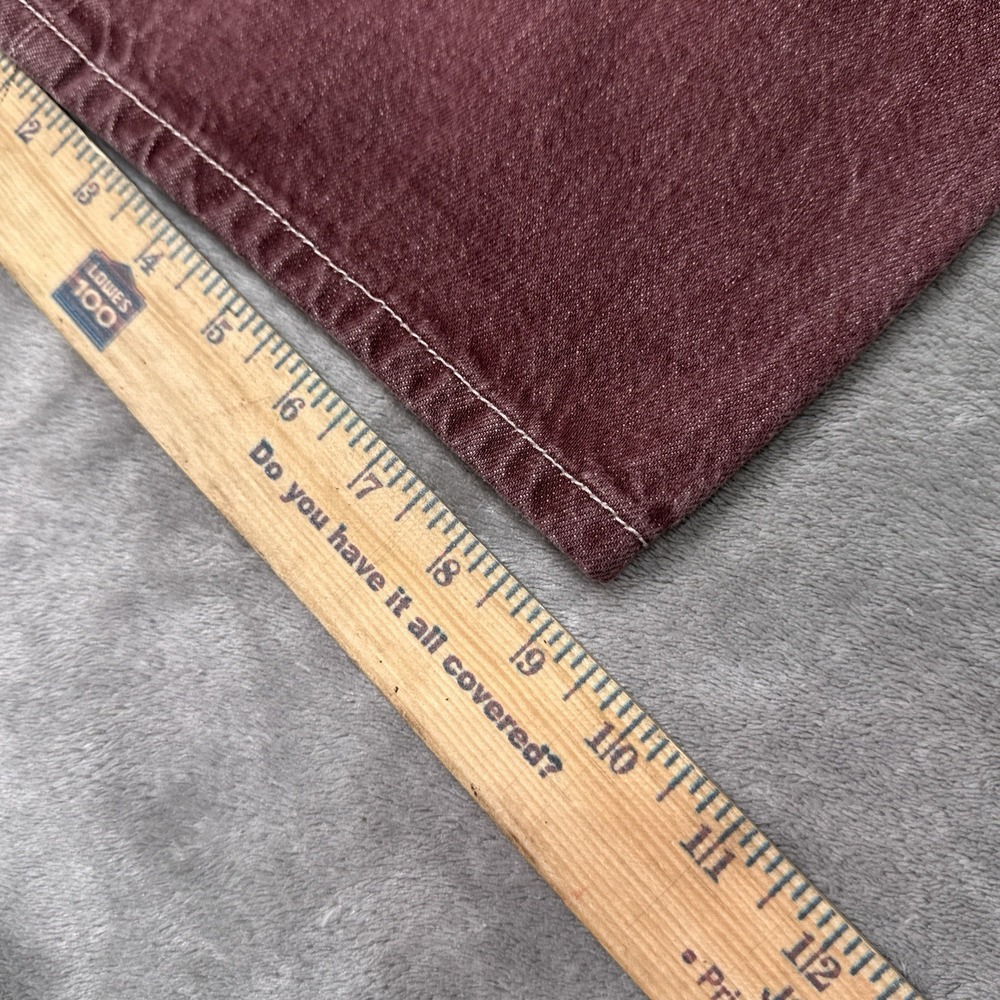 Vintage Levis 501 XX Jeans Mens 42x32 (Fits 40x29) )Burgundy Button Fly Straight - Picture 10 of 11